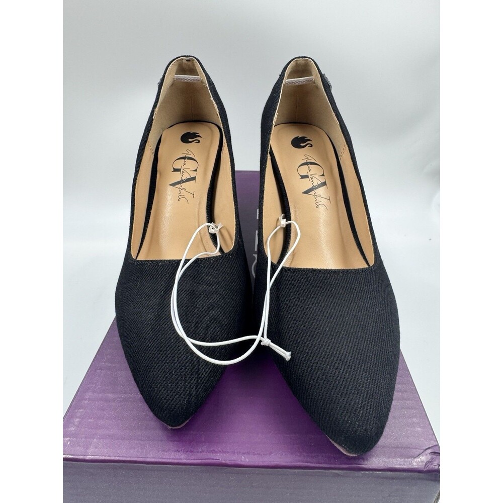 New Gloria Vanderbilt Women's Marilyn Pumps Black Closed Toe Heels Sz 6 Shoes - Picture 2 of 15